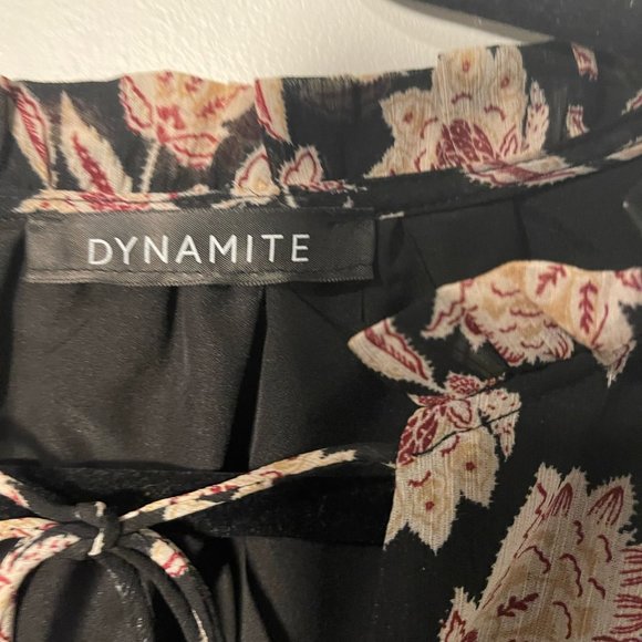 Dynamite Black Floral Dress - Picture 13 of 16